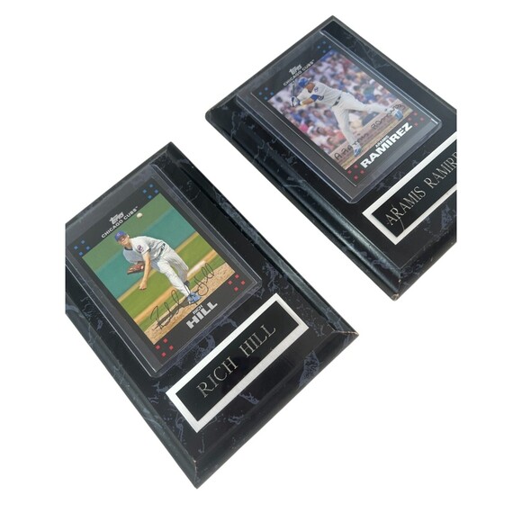 LOT of 2 Rich Hill/Aramis Ramirez Topps Chrome Card Plaques Chicago Cubs 4.5x6.5 - Picture 8 of 11
